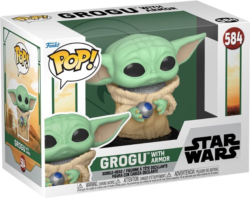 Funko Star Wars: The Book of Boba Fett Pop Vinyl - Grogu with Armor
