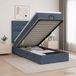 Prolenta Maison Exclusive - Lit Ottoman avec matelas, couleur gris foncé, 100 x 200 cm, revêtement en velours