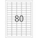 HERMA Special - Papier - mat - verwijderbare zelf-klevende laag - wit - 35.6 x 16.9 mm 2000 etiket(ten) (25 vel(len) x 80 etiketten