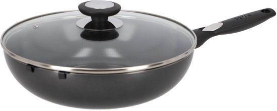 Beka Pro Induc Wokpan - 28 cm - Glazen Deksel