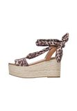 Liu Jo Espadrillas Dames Sandalen Bali 03 met Zagen in Corda en Leopard Leather