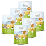 MjAMjAM - Premium natvoer voor katten - Quetschie - Chicks & Friends fabelachtige kip met gestoomde pompoen, 6 verpakking (6 x 300g), graanvrij
