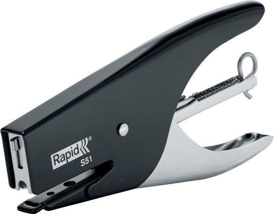 Rapid Retro Classic Niettang S51 - Zwart - Niet tot 15 Vel