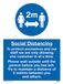 Viking Signs Social Distancing bord - Plastic Semi-rigide 1mm