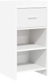 vidaXL Dressoir Wit Bewerkt Hout 40 x 36 x 80 cm