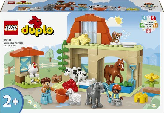 LEGO DUPLO Dieren verzorgen op de boerderij - 10416 | Bouwset voor peuters en kleuters