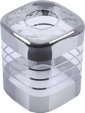 Helix Abat-jour Helix Chrome transparent, cubique, 10 cm