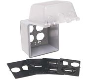 TayMac MM7440C Twee-Gang Weerbestendige In-Use Cover, 55-in-1, 4-3/4-Inch. Diepe, duidelijke afwerking