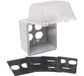 TayMac MM7440C Twee-Gang Weerbestendige In-Use Cover, 55-in-1, 4-3/4-Inch. Diepe, duidelijke afwerking