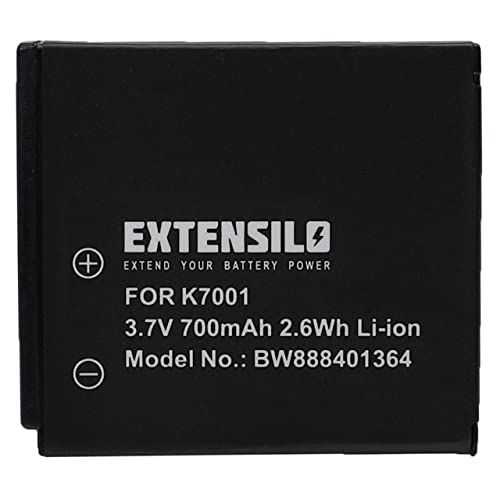 EXTENSILO Accu compatibel met Polaroid T1031, T1035, T1232, T1234, T1235 camera (700mAh, 3,7V, Li-Ion)