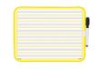 TimeTEX Prima-Colori 62290 Whiteboard voor schrijfoefeningen, 4-delig, 3-delig, magnetisch, met foliestift + magneet, 28 cm x 21,5 cm, whiteboard-schrijfregels