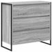 vidaXL Dressoir Grijs Sonoma 79 x 36 x 75.5 cm Bewerkt hout