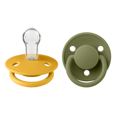 BIBS® BIBS Fopspeen De Lux Honey Bee / Olive 0-36 mnd, 2 st.