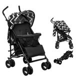 Lionelo ELIA Lichtgewicht kinderwagen van 6 maanden tot 3 jaar, compacte en opvouwbare reiskinderwagen met XXL zonnescherm, 5-punts veiligheidsharnas, schokabsorberende wielen en grote