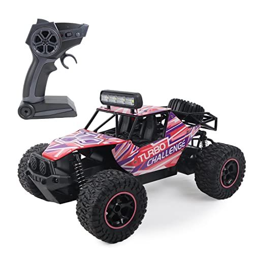 TURBO CHALLENGE Buggy All Terrain Iron Ride Roze 098458 Radiogestuurd Schaal 1:14 Batterijen inbegrepen Metaal Vanaf 6 jaar