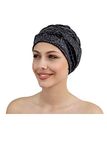 Fashy Badmuts met glitterstenen 3434 19 Zwart Eén maat