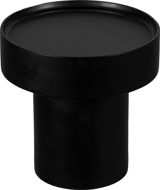 Lewis & Loft Bijzettafel Luus - Rond - FSC® mangohout - Rond ⌀50 - Zwart