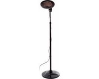 Sunred Elektra Standing Quartz Heater - 2000W - Black - Indoor & Outdoor