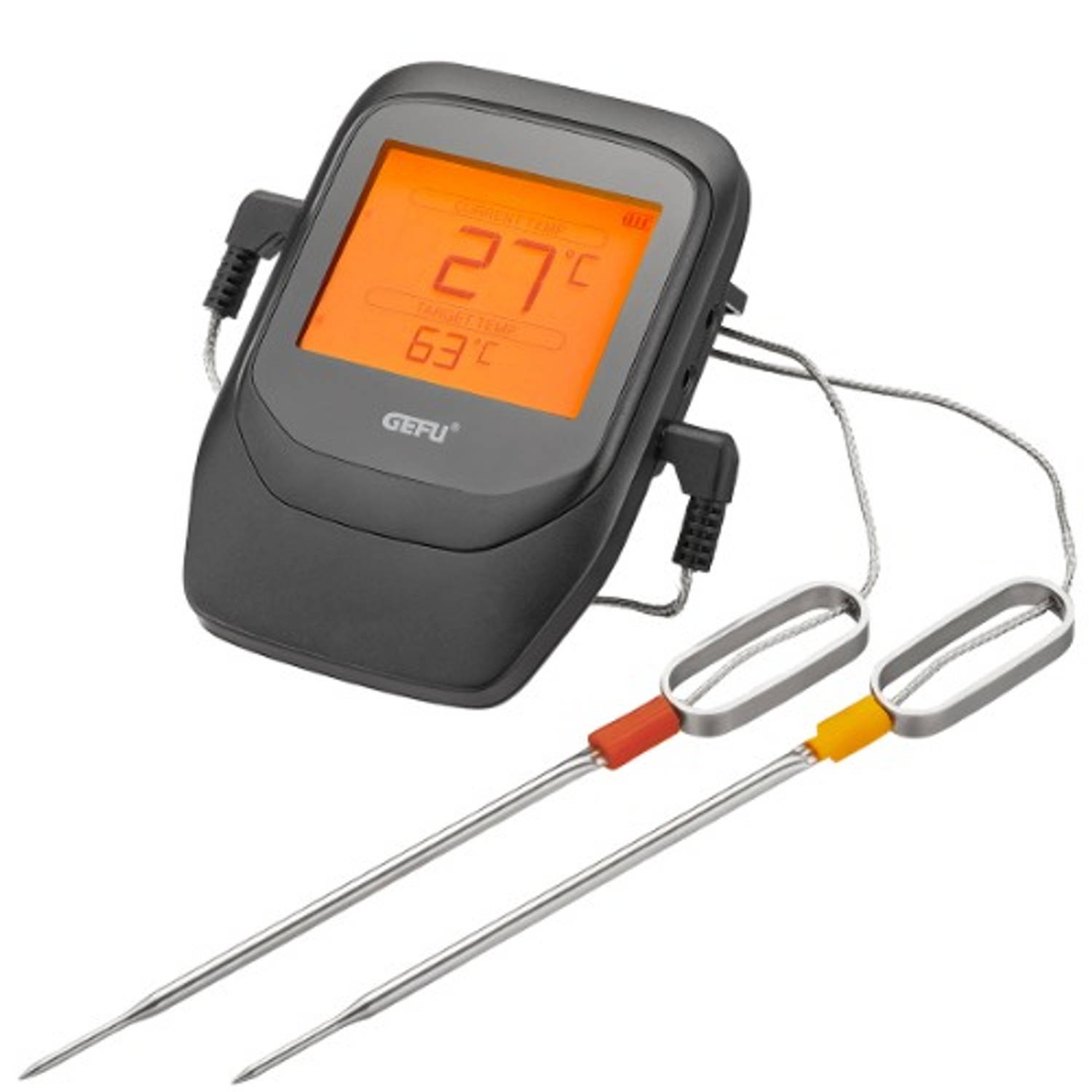 Gefu 21940 Bluetooth grill- en braadthermometer CONTROL+, 6 kanalen, incl. 2 sondes