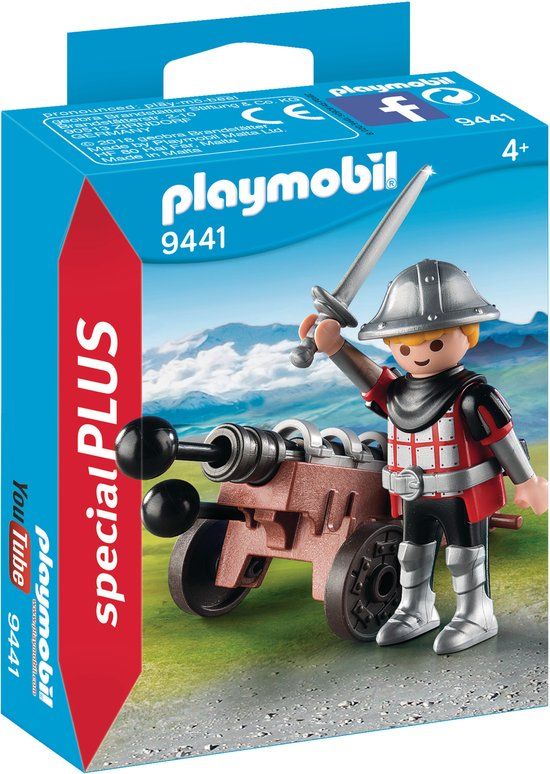 PLAYMOBIL Ridder met kanon - 9441