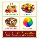 My First Picture Book: Fruits, Vegetables, Dry Fruits & Colors | English, Kannada & Transliteration
