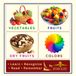 My First Picture Book: Fruits, Vegetables, Dry Fruits & Colors | English, Kannada & Transliteration