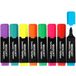 Westcott Markeerstiften, E-744252 00, 8-delige set, highlighter markers in heldere kleuren, lijndikte van 2-5 mm, premium inkt uit Duitsland