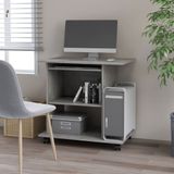 Maison Exclusive - Bureau betonkleur, 80x50x75 cm, gemaakt van spaanplaat