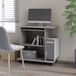 Maison Exclusive - Bureau betonkleur, 80x50x75 cm, gemaakt van spaanplaat