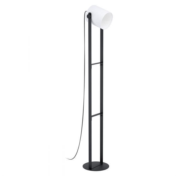 EGLO HORNWOOD 1 Vloerlamp - E27 - 139,5 cm - Zwart/Wit