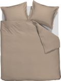 Ambiante Satin Uni dekbedovertrek - Tweepersoons - 200x200/220 cm - Taupe