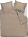 Ambiante Satin Uni dekbedovertrek - Tweepersoons - 200x200/220 cm - Taupe