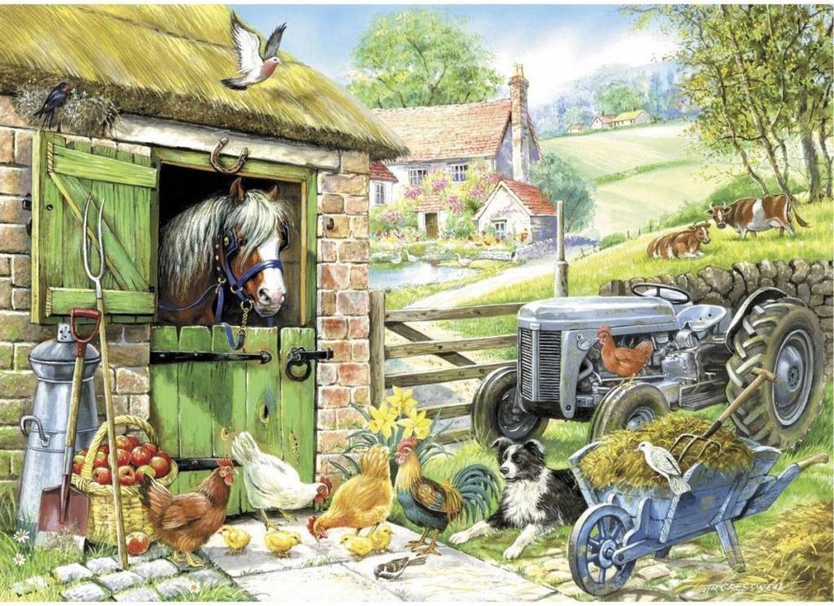 House Of Puzzles Down On The Farm Puzzel 250 Stukjes XL