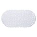 wicotex Witte anti-slip badmat 68 x 35 cm ovaal - Badkuip mat - Schimmelbestendig - Anti-slip grip mat voor douche/bad
