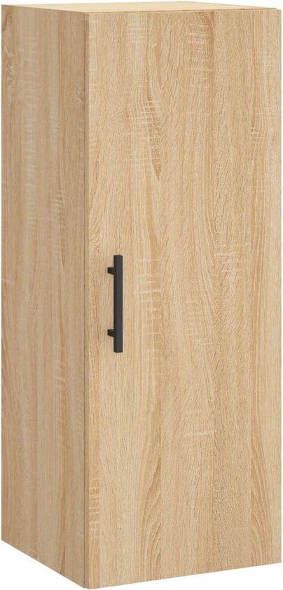 vidaXL Wandkast 34,5x34x90 cm Sonoma eikenkleurig