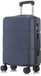 YONSLY Handbagage Koffer - 55cm - 40 L - Cijferslot - 360° Draaibare Wielen - Donkerblauw