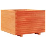 VidaXL Plantenbak 70x70x49,5 cm Massief Grenenhout Wasbruin