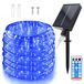 Guirlande lumineuse solaire, 22 mètres, 200 LED, 8 modes, étanche, avec télécommande