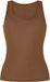 Hunkemöller Singlet Elevated Basic Bruin Dames XL Mouwloos Effen Katoen