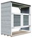 Timbela M980A-CAVERN STEEL - LP SmartSide Kliko ombouw - 2x240L - avec portes - abri conteneur bois