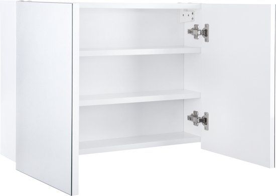Differnz Brida Spiegelkast - 67x50x15cm - Wit - 2 Deurs