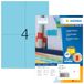 HERMA 4398 Gekleurde Etiketten A4 blauw