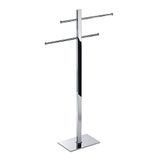 Gedy Tobia handdoekhouder, roestvrij staal, chroom, 40,6 x 15,5 x 89 cm