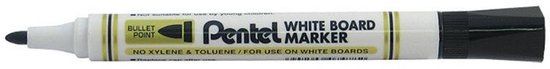 Pentel whiteboardmarker MW85, zwart 12 stuks