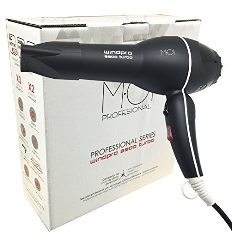 MOI MOISES CAMPO Windpro 3900 Ionic Turbo haardroger, 2200 W, professionele serie, M·O·I Professional, 1 stuk, 990 g