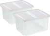 Sunware Boîtes de rangement - 2 pièces - 32 litres - Transparent