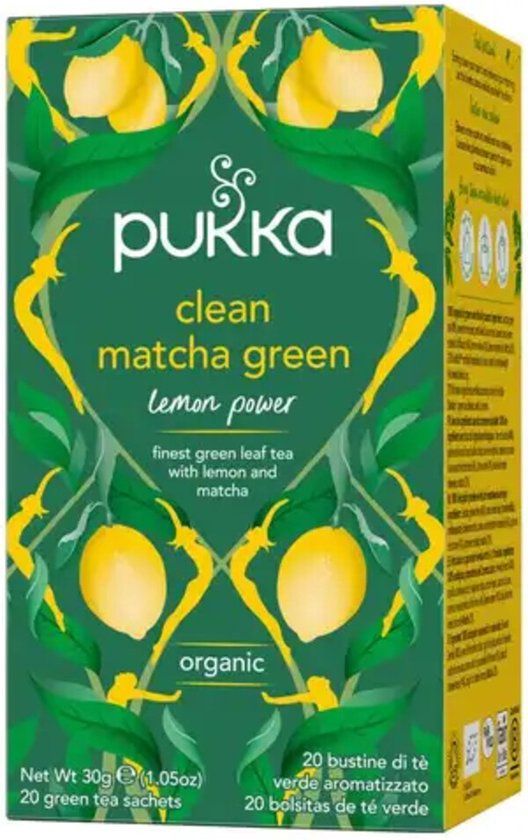 Pukka Herbs Pukka Clean Matcha Green Thee - 30g - Biologisch