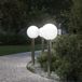 VidaXL Bolderverlichting met sensor 3 stuks 80 cm rvs ip44