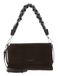COCCINELLE Leren schoudertas Boheme Shoulder Bag Suede Leather / Grained Lea. Fango / Fango donkergroen