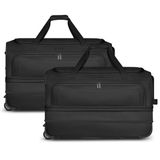 REDOLZ Duffle Essentials Wheeled Duffle Set L Exp. + L Exp. L Black zwart 70cm